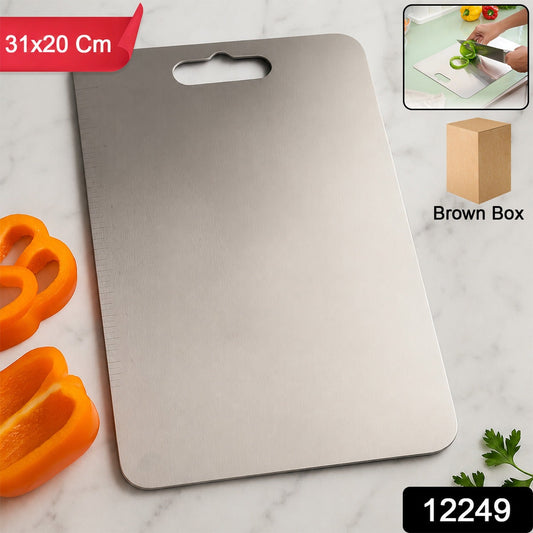 Stainless Steel Cutting Board – Durable & Hygienic 31x20 cm