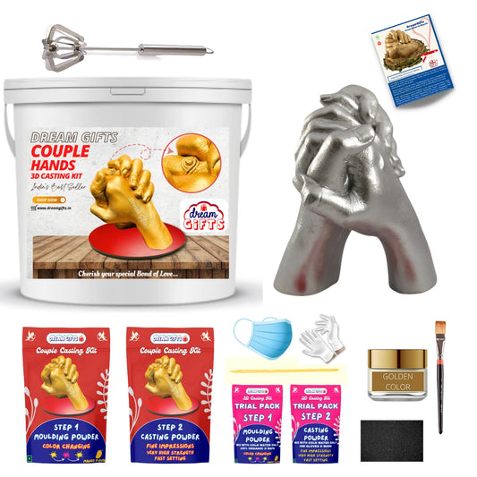 Couple Hands 3D Casting Kit (XL Size)