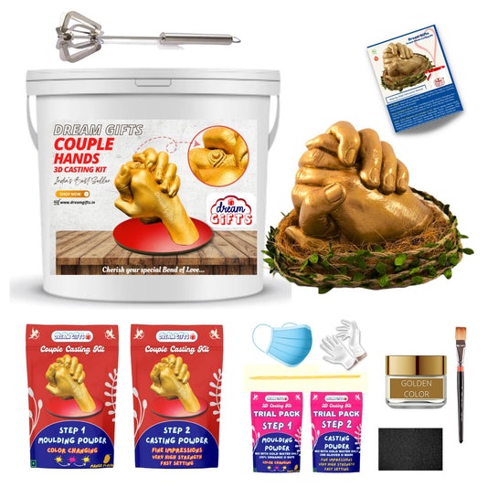 Couple Hands 3D Casting Kit (Regular Size)