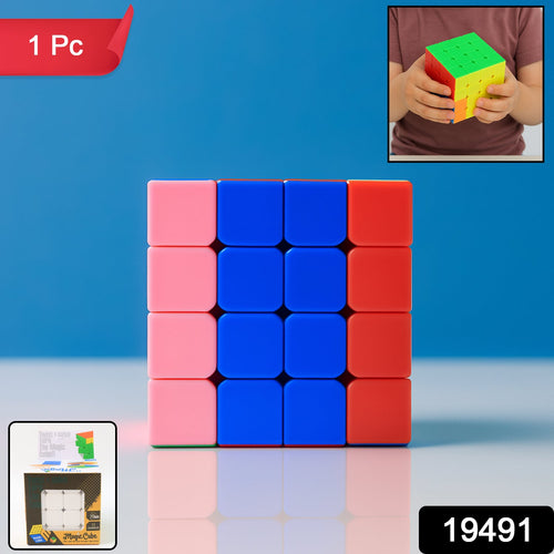 High-speed 4x4 puzzle cube showcasing anti-pop mechanism