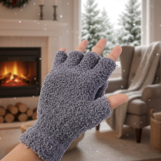 Winter Fingerless Gloves  Soft Warm Hand Gloves For Men  Women  (1 Pair)
