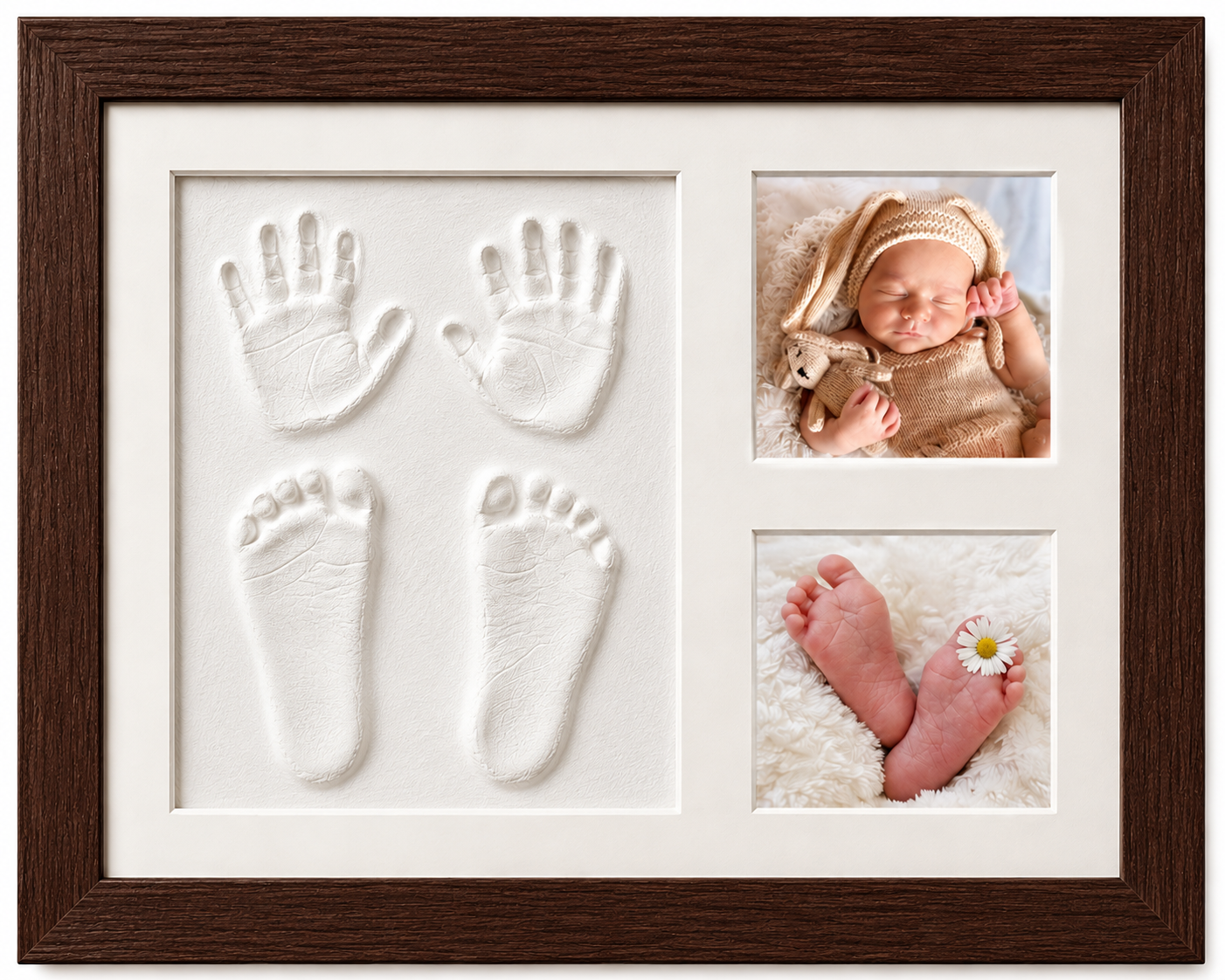Baby Clay Handprint & Footprint Kit (White)