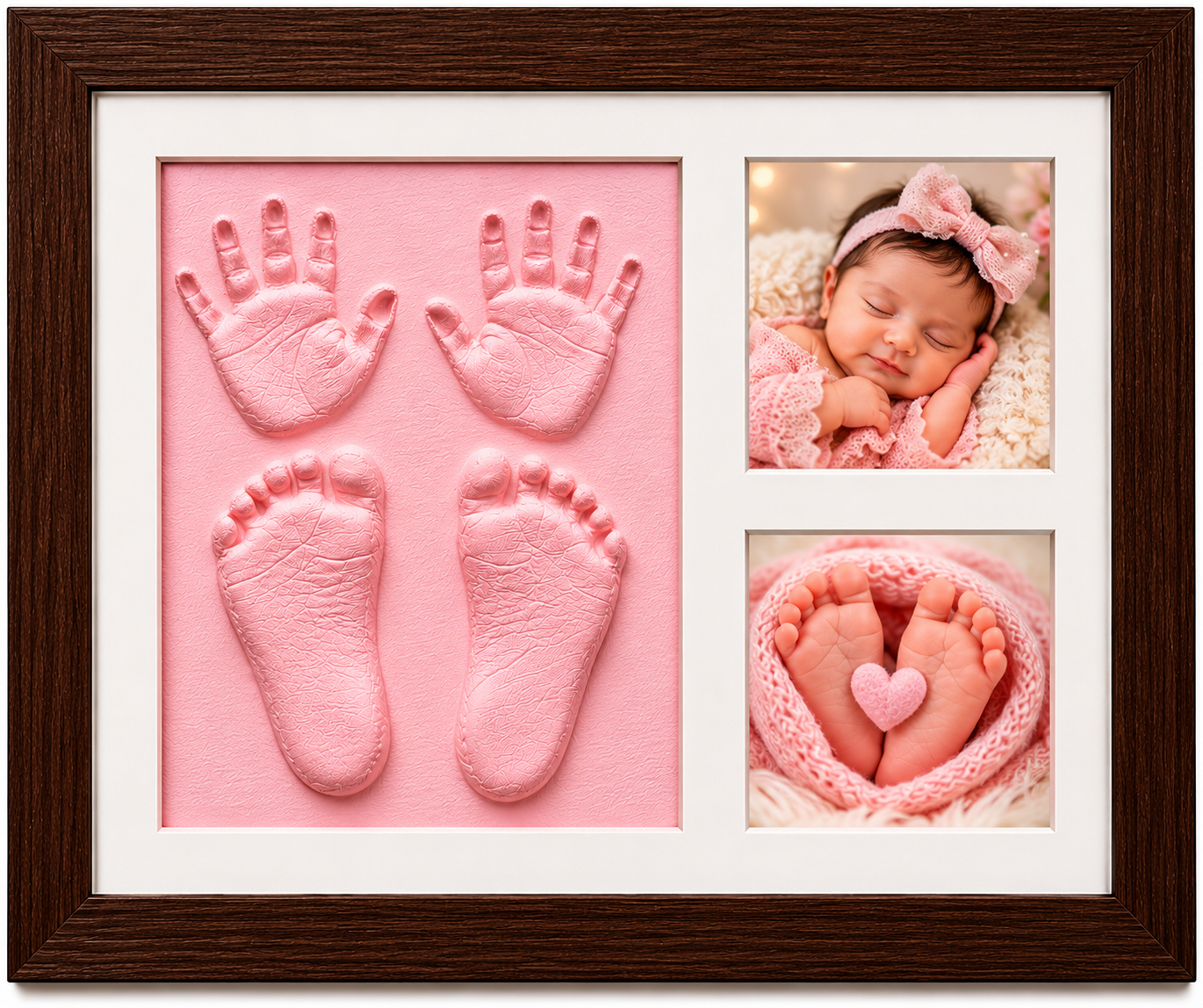 Baby Clay Handprint & Footprint Kit (Pink)