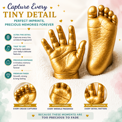 Baby 2 Hands/Feet Casting Kit with Bucket (0-9 months)