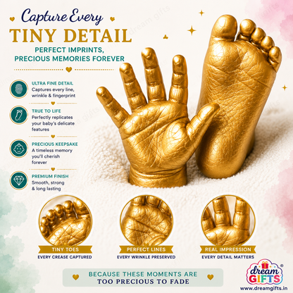 Baby 4 Hands/Feet Casting Kit with Bucket (0-9 months)
