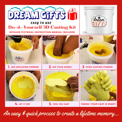Couple Hands 3D Casting Kit (XL Size)