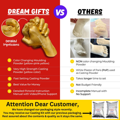 Couple Hands 3D Casting Kit (XL Size)