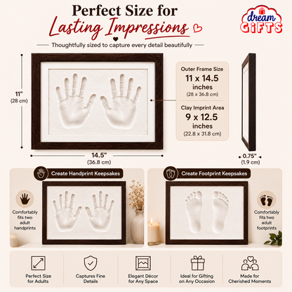 Adult Clay Handprint & Footprint Kit (White)