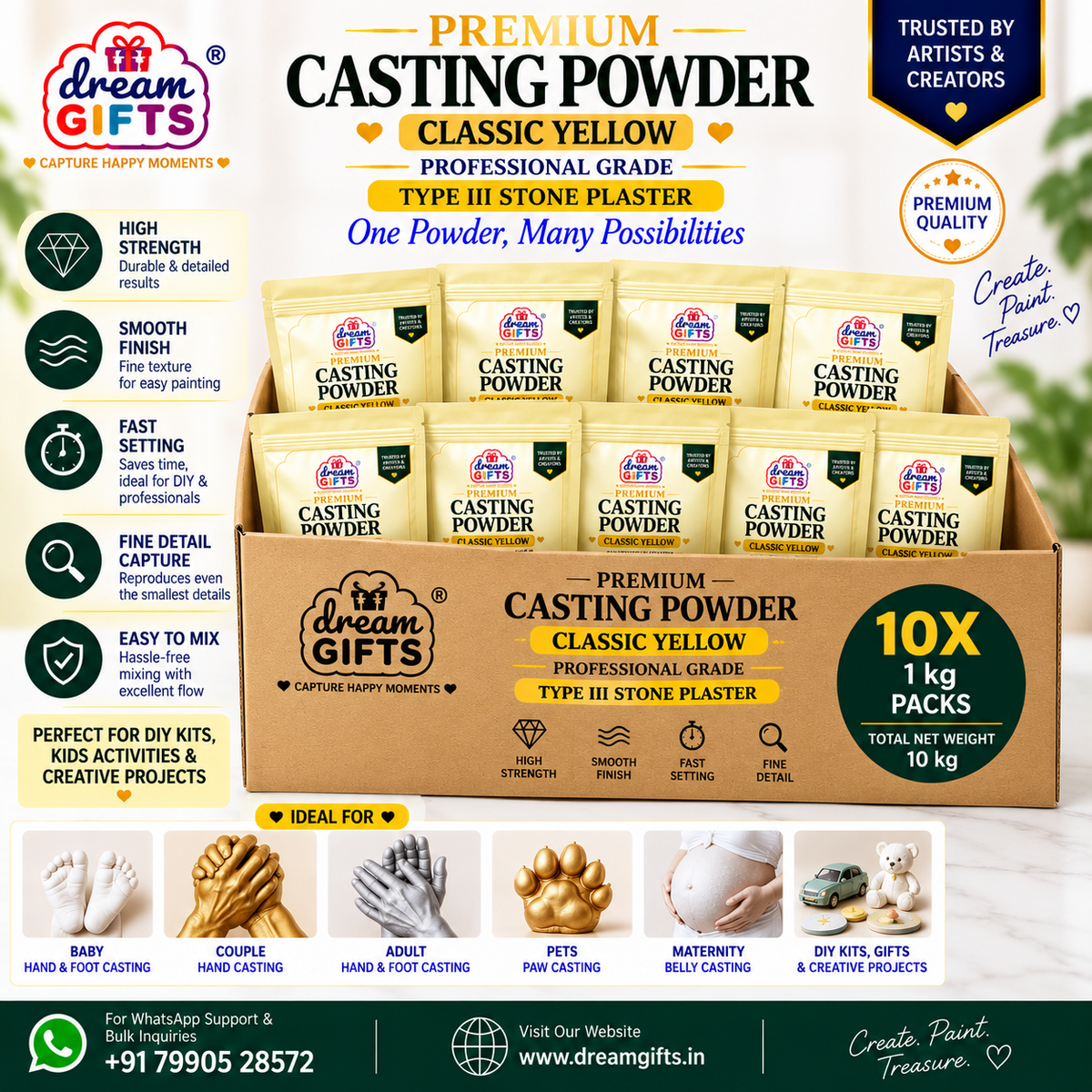 Premium Casting Powder (Light Yellow)