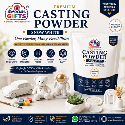 Premium Snow White Casting Powder – Imported Concrete Mix