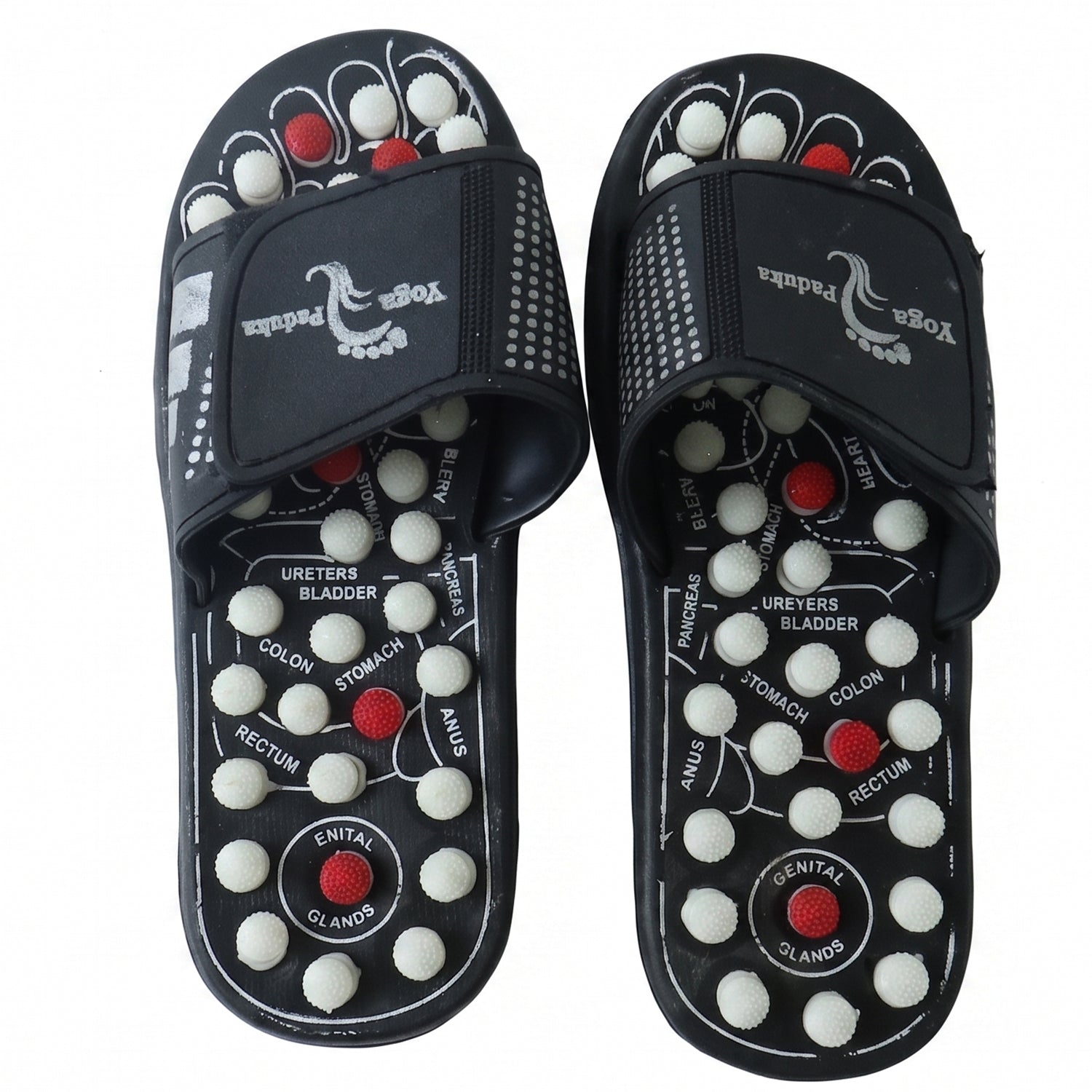 Acupressure Foot Massage Slippers Reflexology Massager Sandal Size 7 (1 Pair)