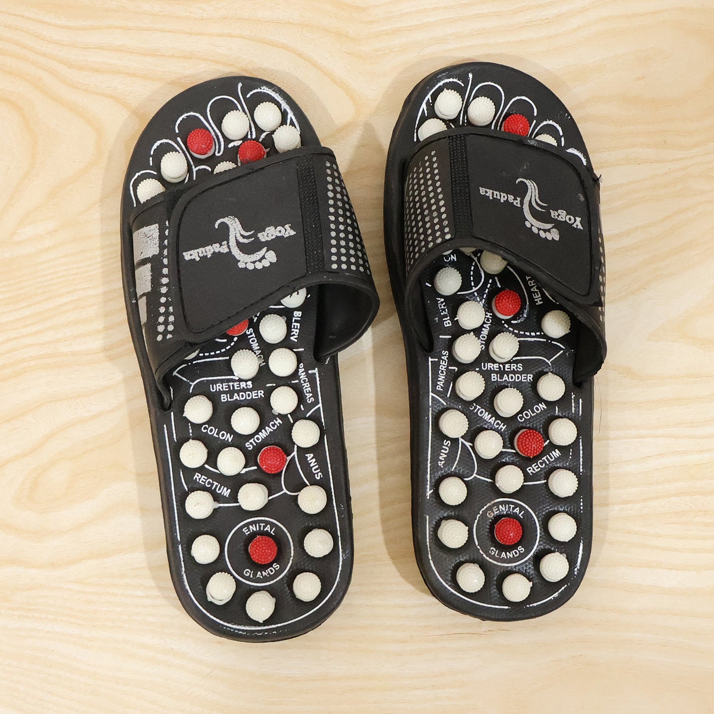 Acupressure Foot Massage Slippers Reflexology Massager Sandal Size 7 (1 Pair)
