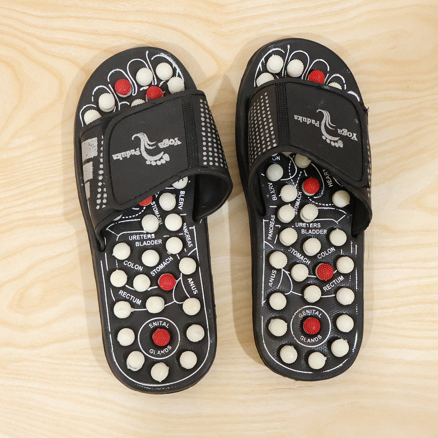 Acupressure Foot Massage Slippers Reflexology Massager Sandal Size 7 (1 Pair)