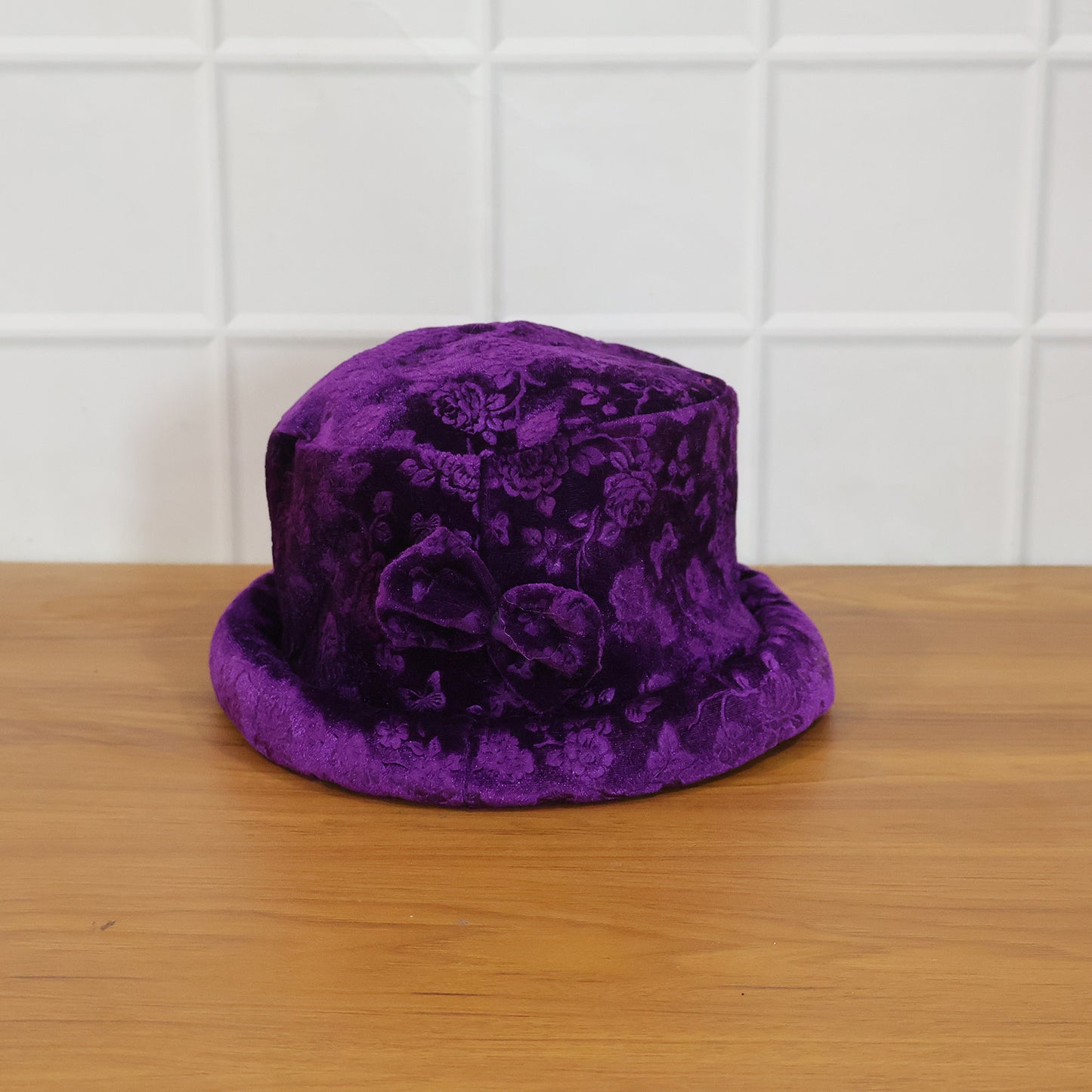 Premium Velvet Designer Bucket Hat For Women (1 Pc)