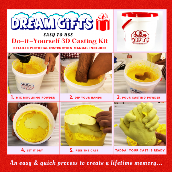 Dream Gifts - Couple Hands Casting Kit (Medium)